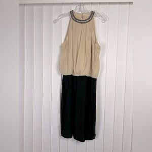 DB Established 1962 Chic Sleeveless Black and Cream Dress